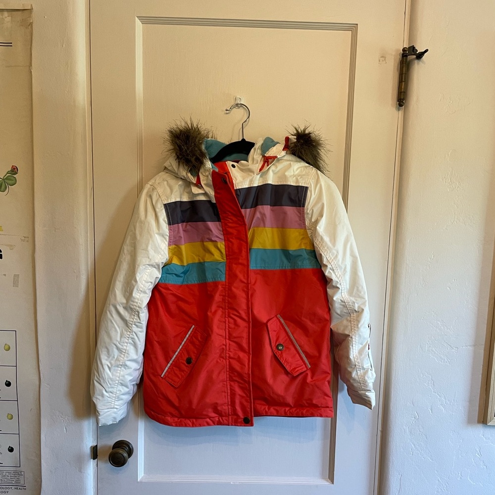 Mini Boden All-Weather Waterproof Jacket rainbow